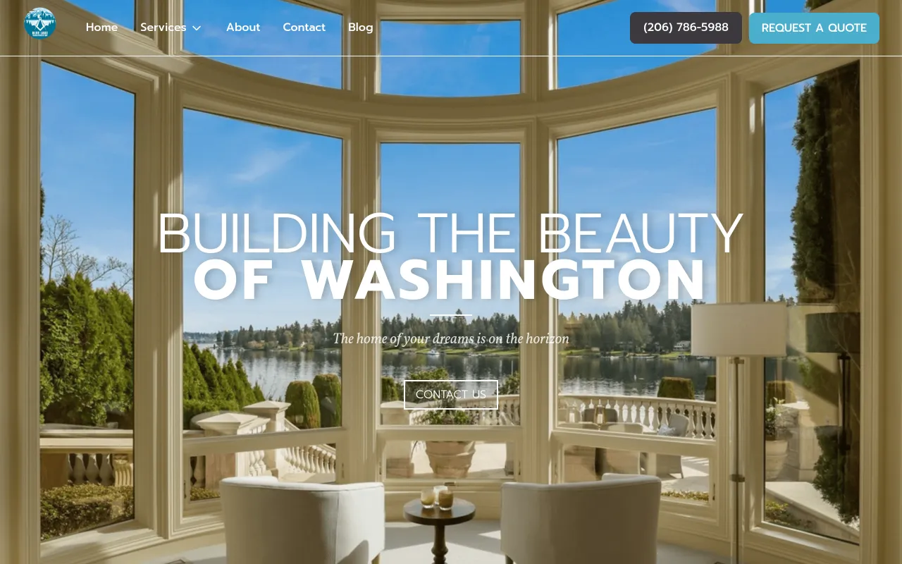 Blue Lake Construction — website by Unifictional