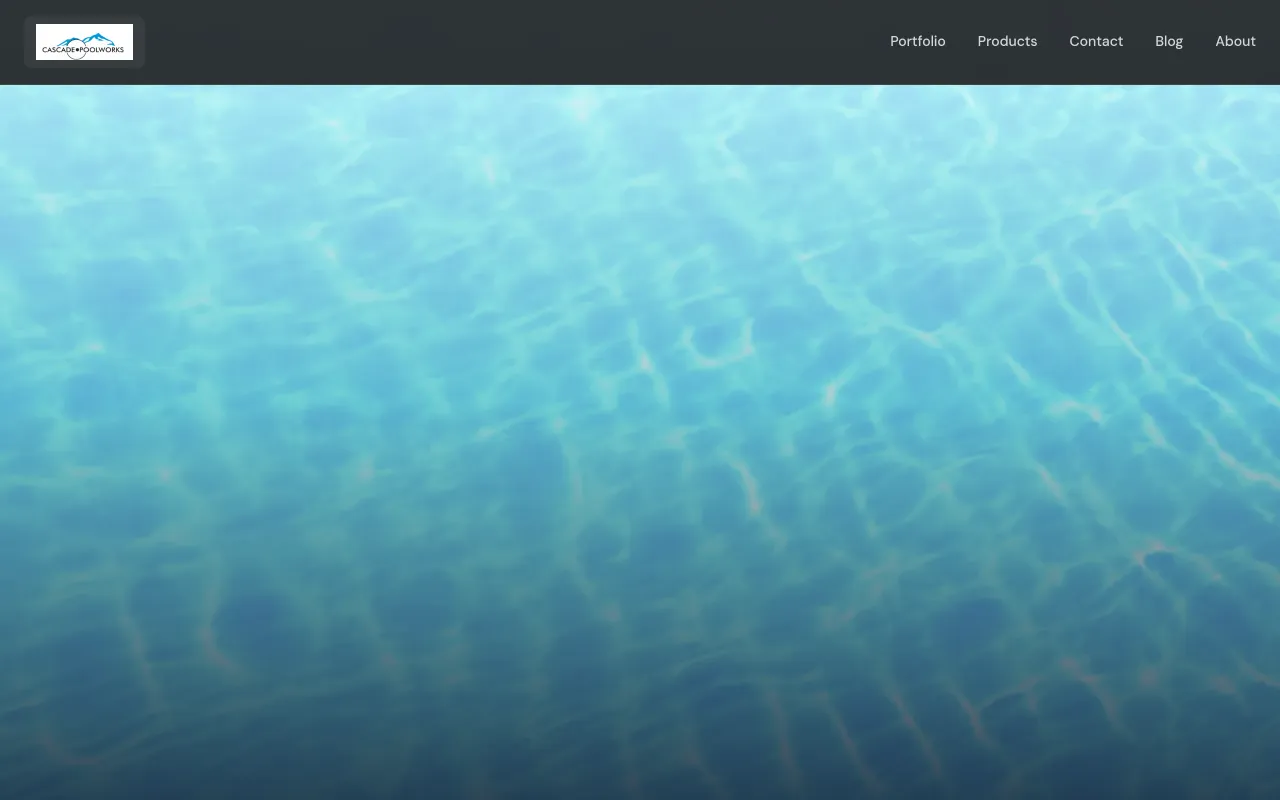 Cascade Poolworks — website by Unifictional
